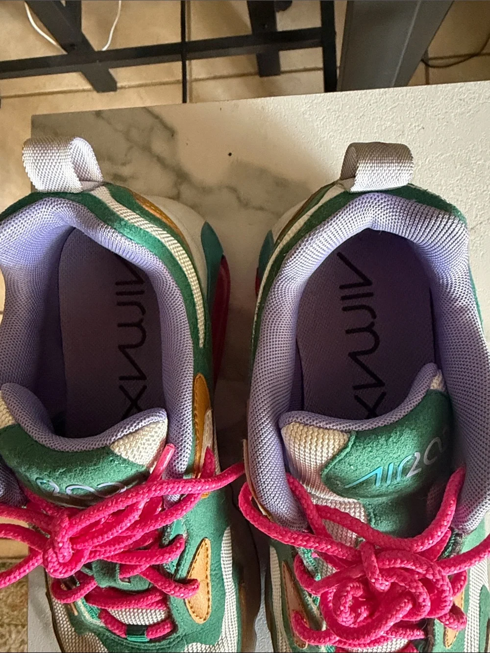 Nike Air Max 200 Sneakers - Purple, Green & Yellow